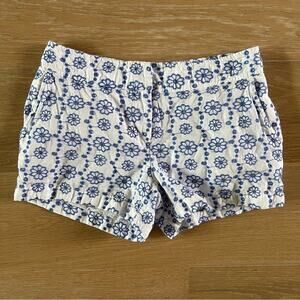 Vineyard Vines Eyelet Classic Shorts Blue White